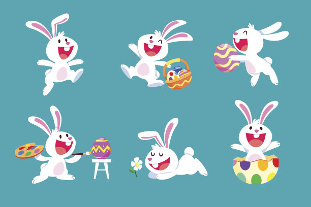 兔子卡通插画