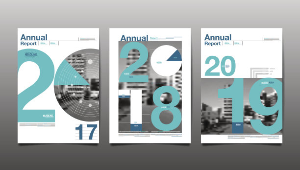 简约风蓝色封面设计