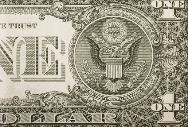 美国一美元钞票