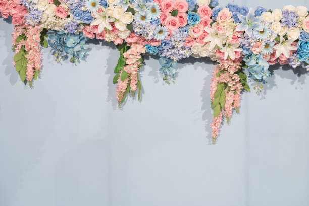 玫瑰花墙,婚礼背景墙