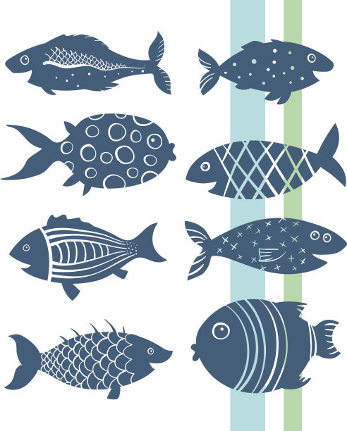 抽像鱼装饰画