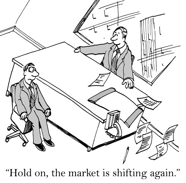 金融投资股票交易插画设计