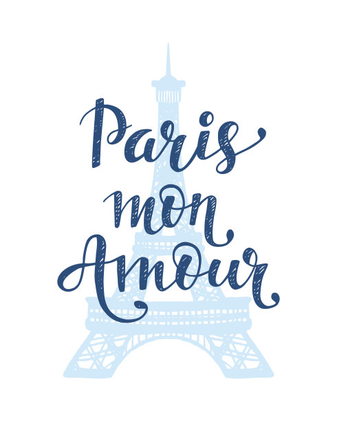 法国矢量旅游海报设计