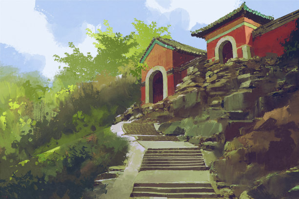 中国风景油画
