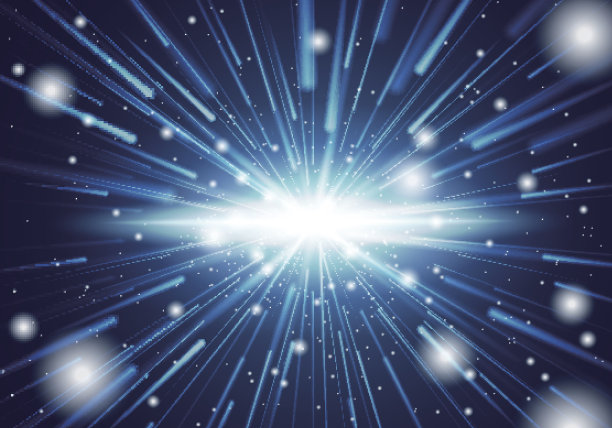 繁星点点蓝色动态宇宙