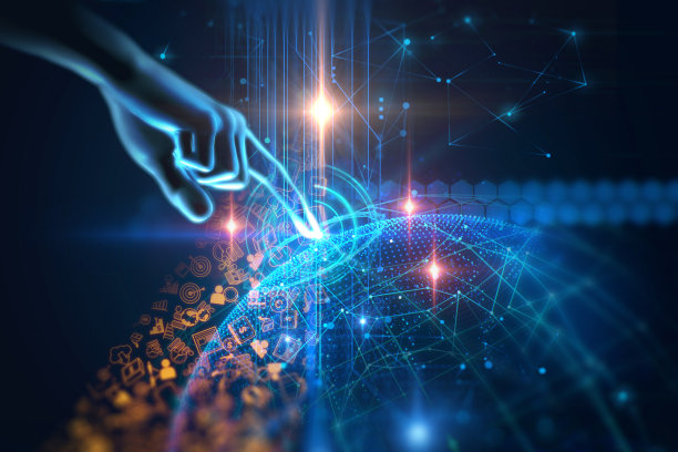 科技风商务活动背景