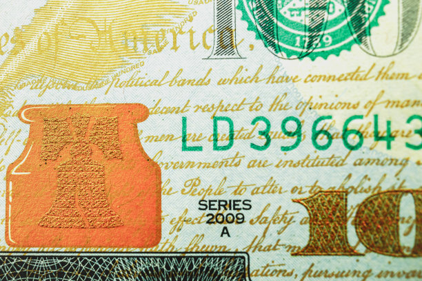 美国货币,水平画幅,符号