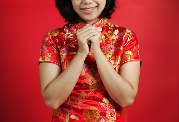 传统节日东方女性服饰