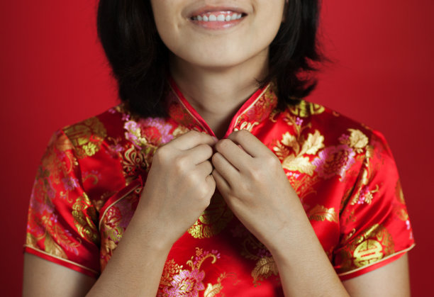 传统节日东方女性服饰