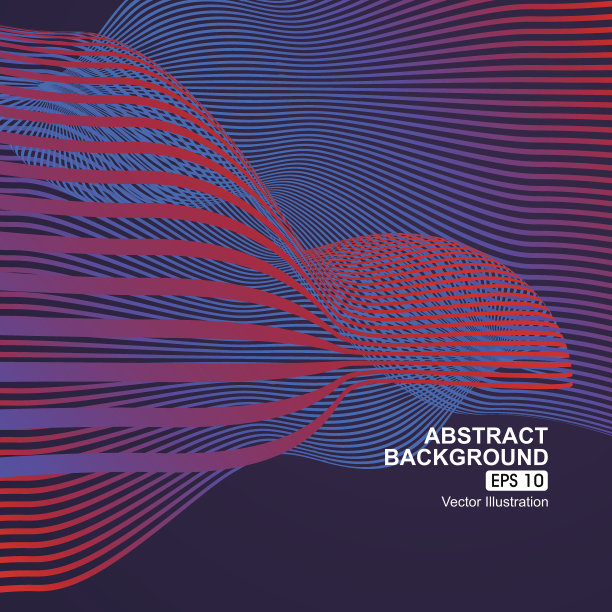 五彩斑斓的波浪