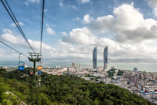 厦门海洋地标建筑都市风景