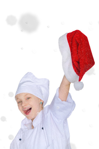 圣诞节快乐圣诞老人红色帽子铃铛