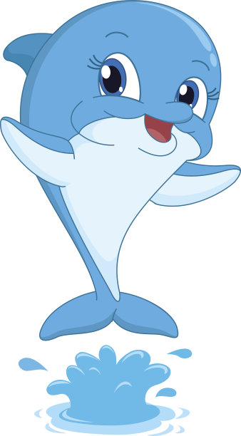 卡通海豚