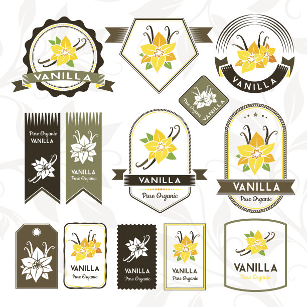 豆荚草药包装插画