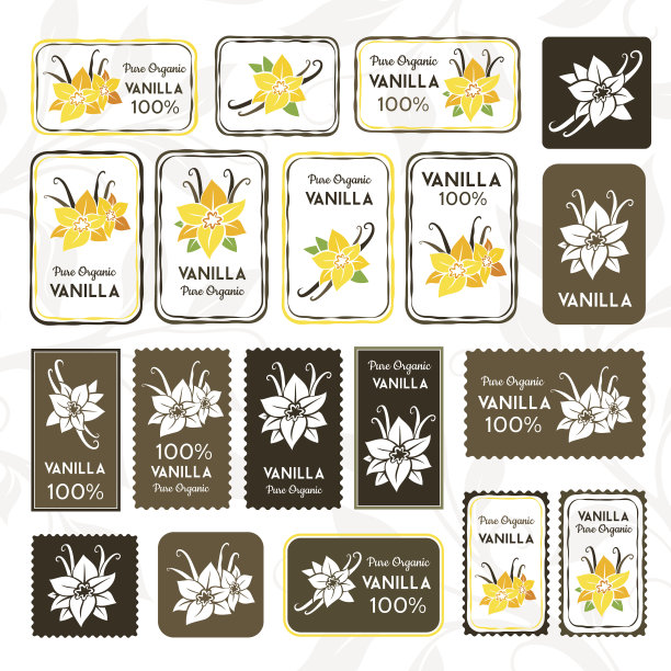 豆荚草药包装插画