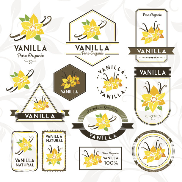 豆荚草药包装插画