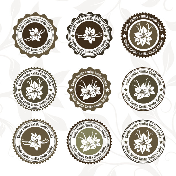 豆荚草药包装插画