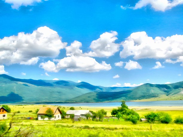 宽幅高清风景画