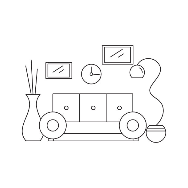 酒店客厅装饰画