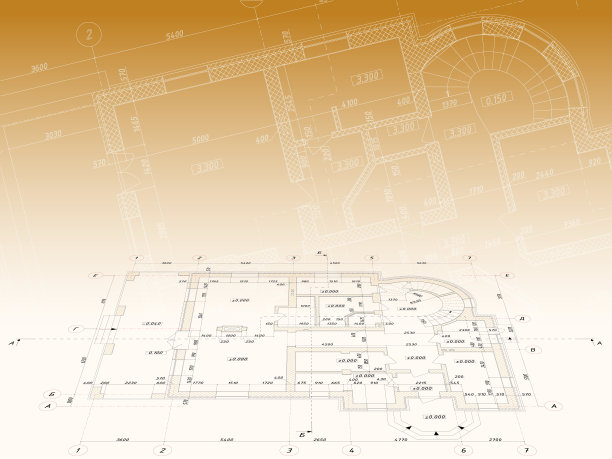 户型图彩图线条