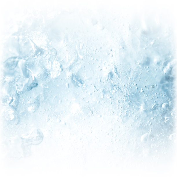 蓝色冰面纹理背景图