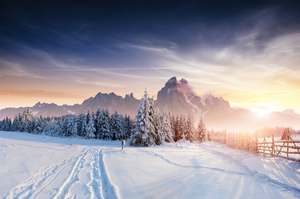 冰天雪地 冬天 雪景 风景 自