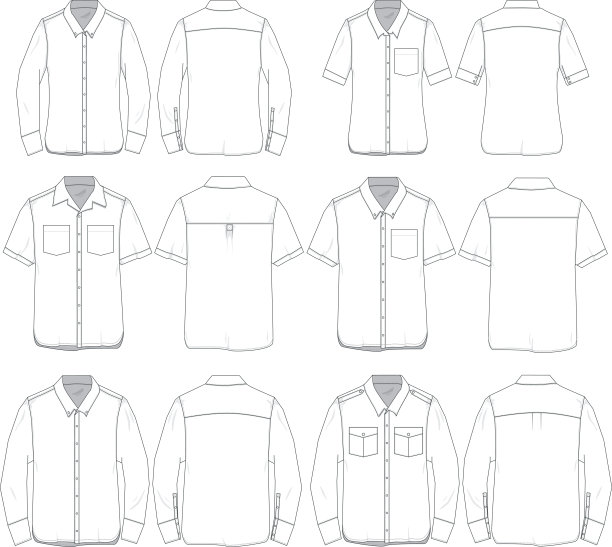 衬衫模板