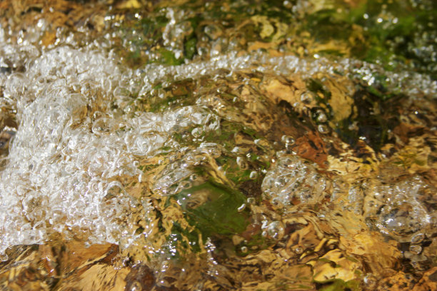 流水小溪背景墙