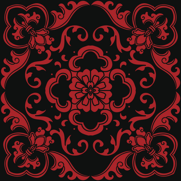 中国风花纹图案