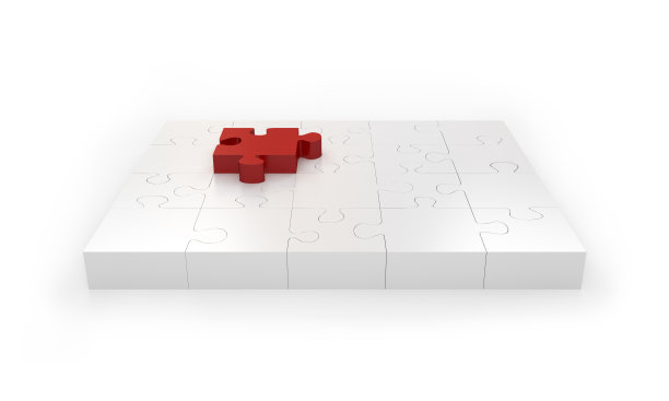 玩具拼图智力团队合作模型3d