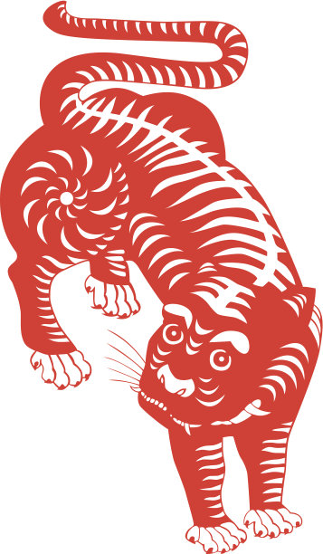老虎中国风动物