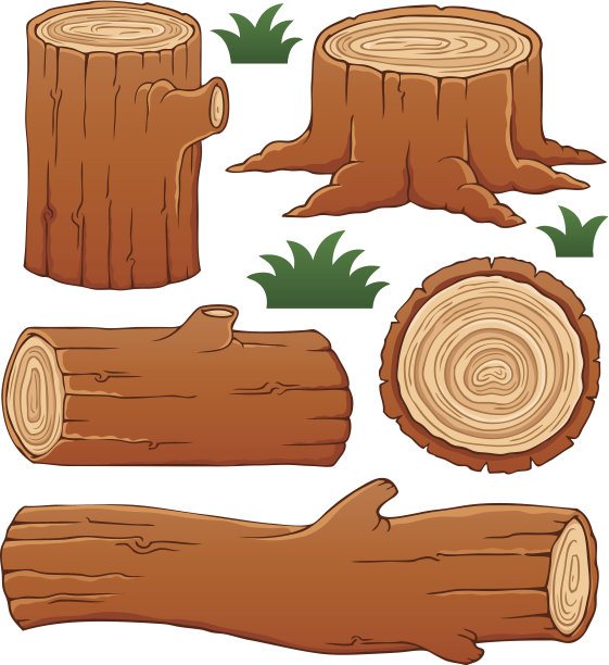 树桩,卡通,象鼻,扁平化设计,收集设计模板,汇图网www.huitu.com