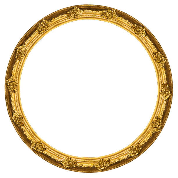 圆形古典花纹图案