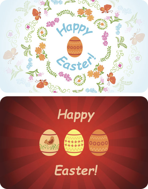 绿黄渐变圆形花纹图案