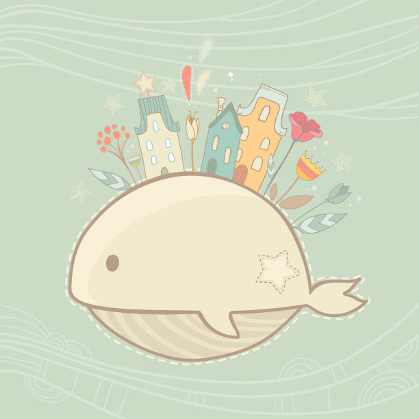 鲸鱼装饰画