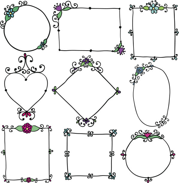 边框,相框,草图