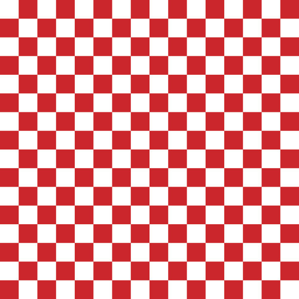 红白格纹