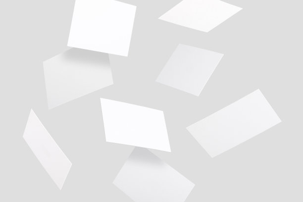 银色名片模板公司名片