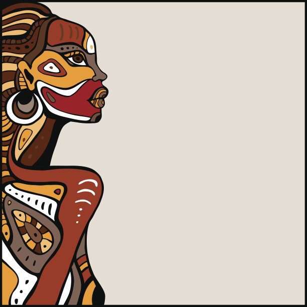 非洲女人装饰画