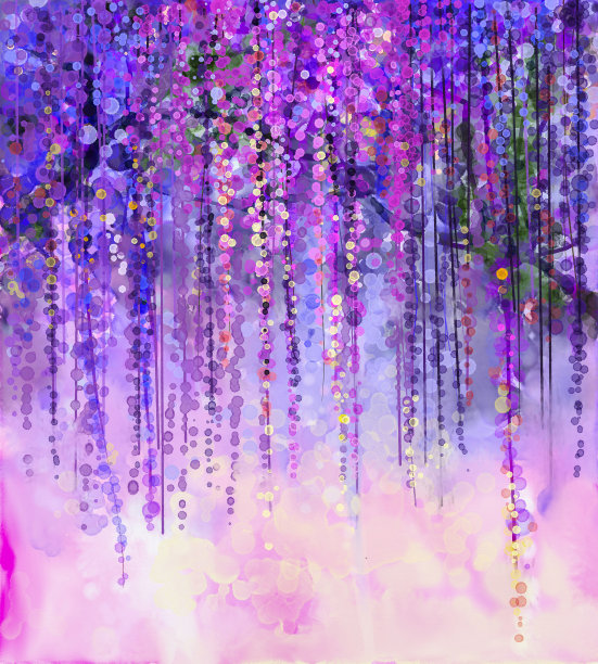 紫藤装饰画