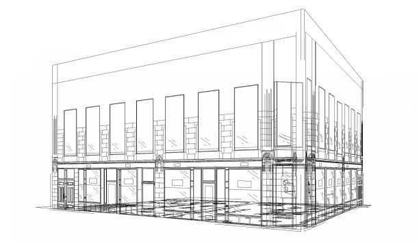 建筑某内部临建cad图纸