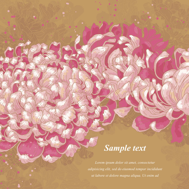 中国风花纹图案