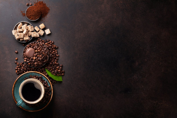 咖啡豆背景图案