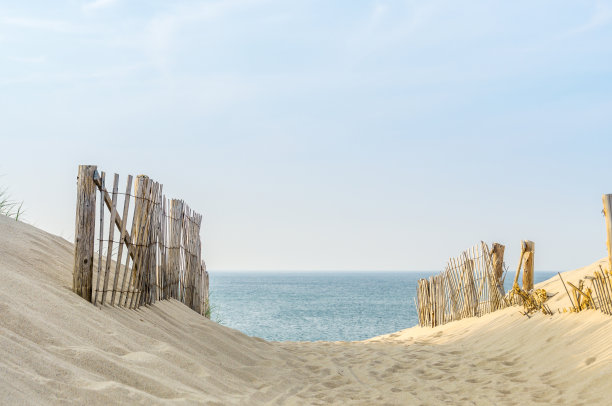 沙滩,篱笆