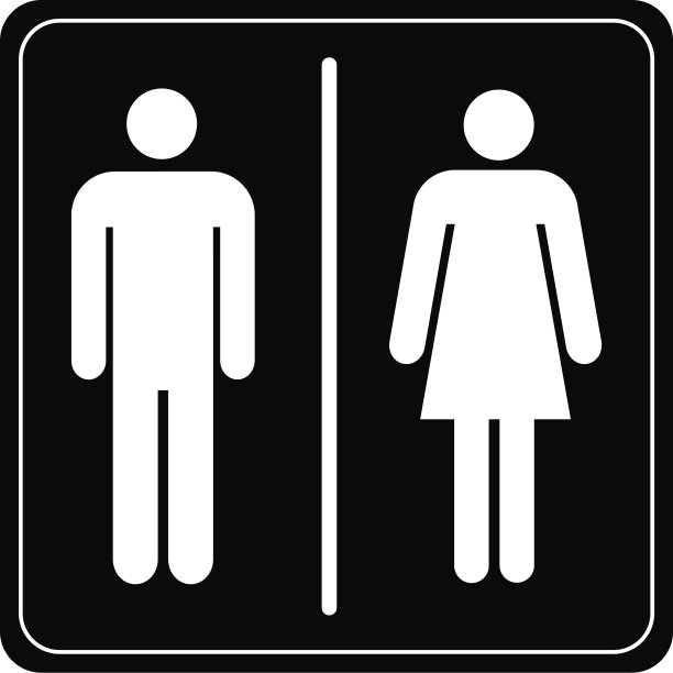 wc 男女厕所标识