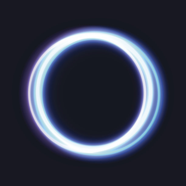 多彩环形几何抽象图案