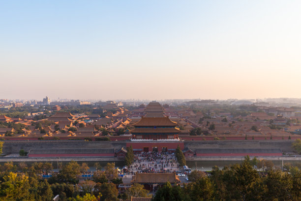 北京地标建筑国贸cbd故宫