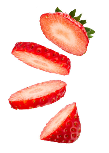 草莓切面
