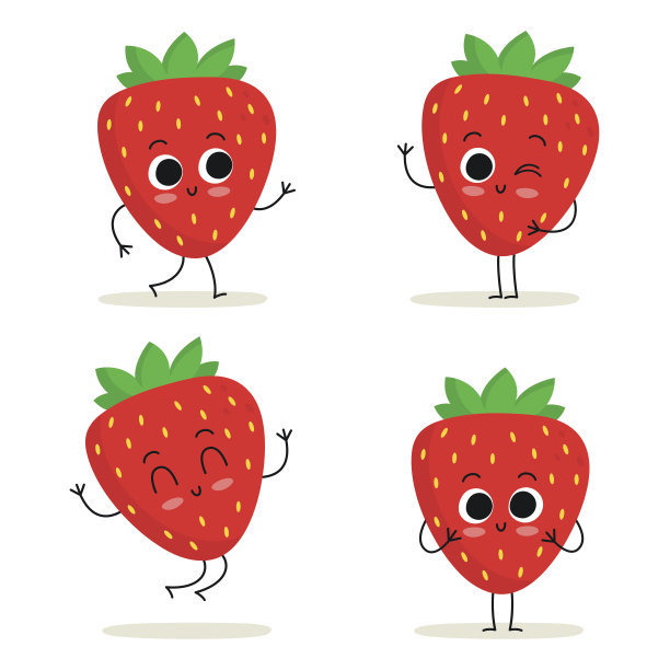 草莓卡通图案