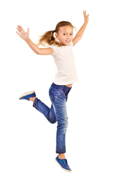 leaping